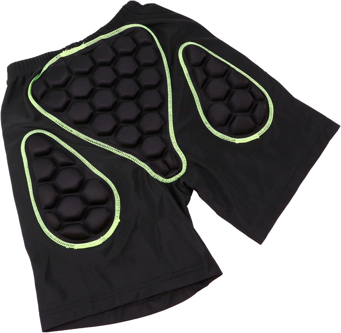 Men’s 3D Protection Padded Downhill Cycling Shorts, Shock-Absorbing Skate and Mountain Bike Shorts, Size L for Outdoor Skiing and Biking Black