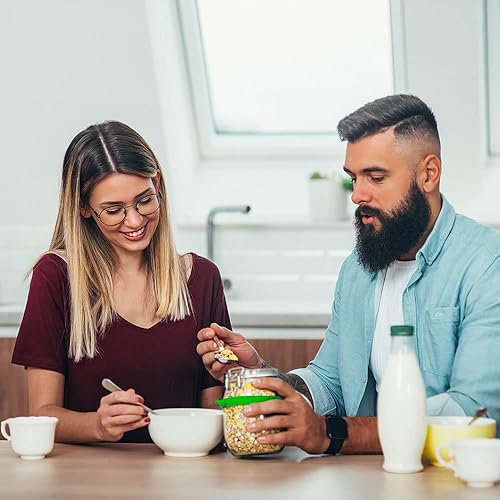 Miniatura 7 de Sunsetbaby Soporte hermético para cuchara para almacenamiento de alimentos de cocina, añade función de almacenamiento de cuchara para todos entre