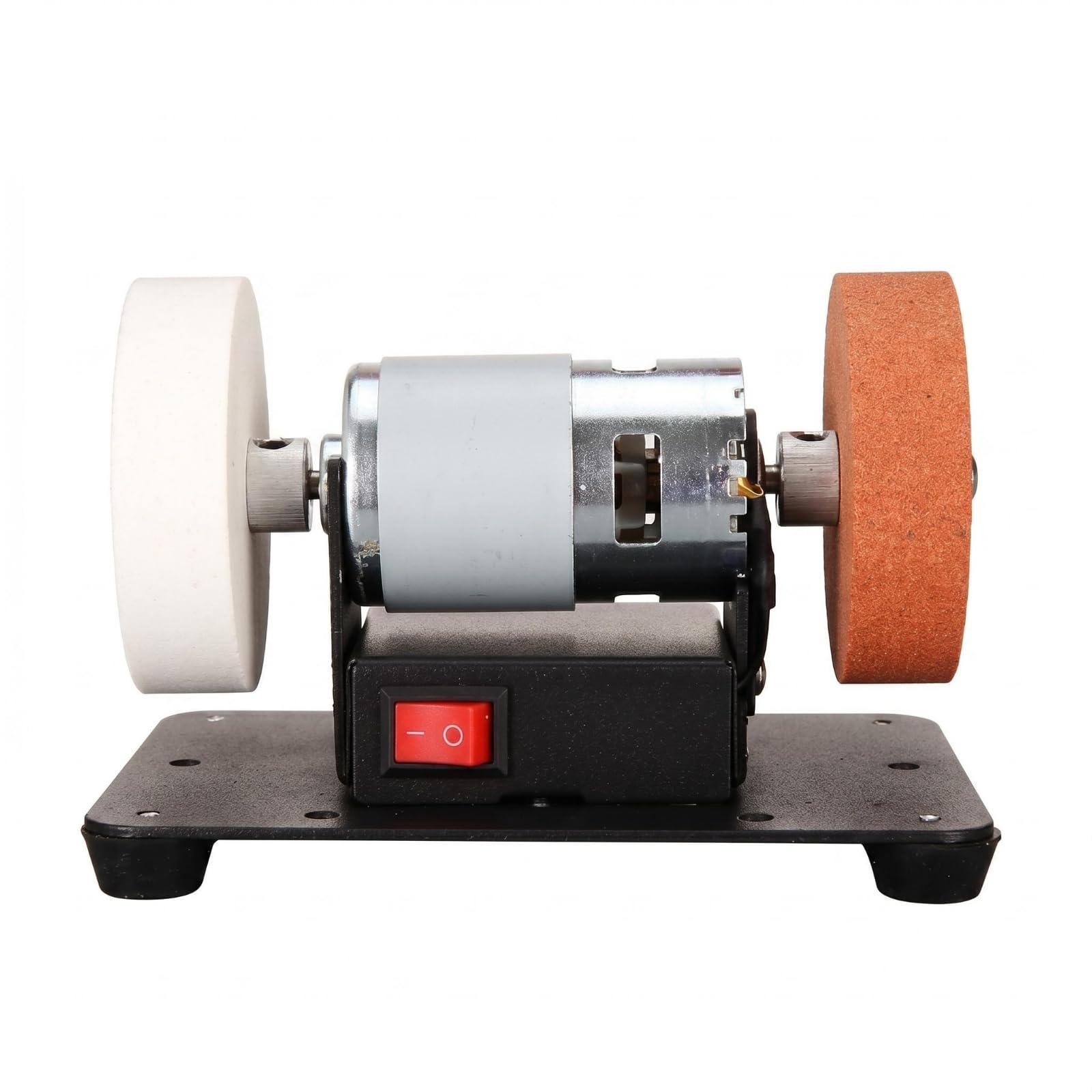 Metal Housing Two-wheelWheel Bench Grinder Black Base Electric Bench Grinder Multi-Purpose Benchtop Sander Red Switch for Workbench, Grinder - 2 Wheels B-image-38