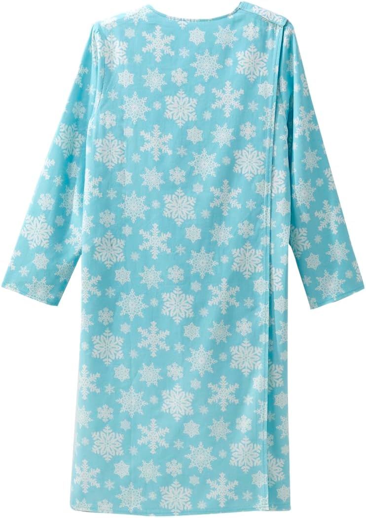 Silverts Open-Back Hospital Gowns for Women – Comfortable, Dignified, Easy Dressing for Seniors & Patients - 100% Cotton - Image 4