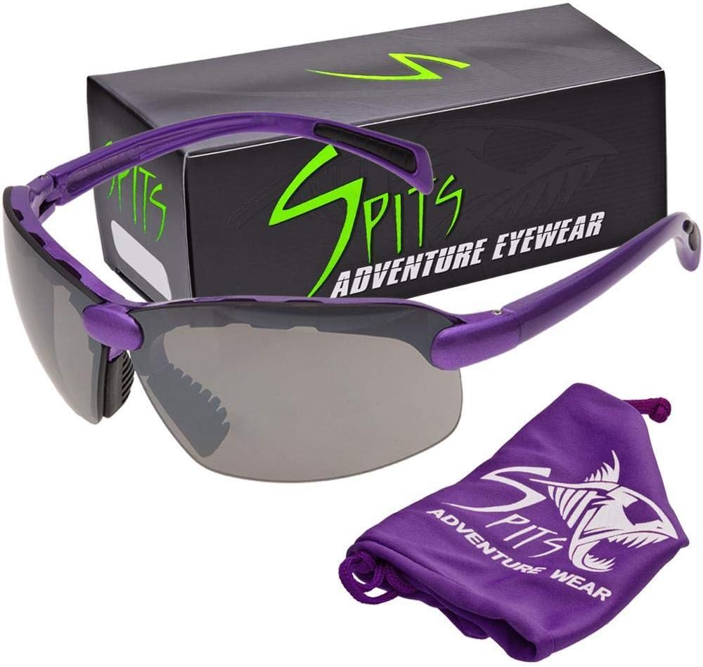 Top Or Bottom Bifocal Safety Glasses (Frame Color: Purple, Magnifier: 3.00 TOP Smoke)