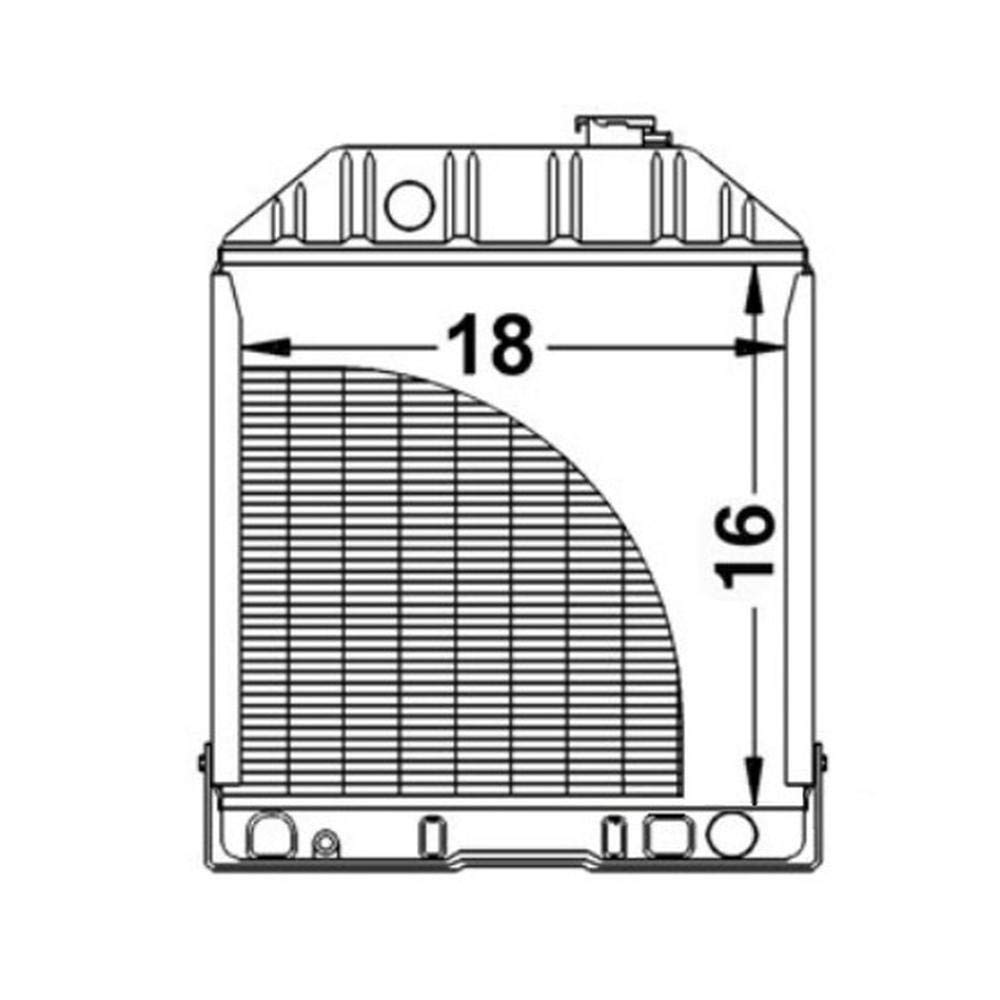 Radiator Fits FordNew Holland Farmtrac Tractor 5600 233 4500 2910 product thumbnail 8