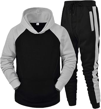 Activewear Sets for Women, Unisex Hoodie & Jogger Pants Set Comfortable & Trendy Long Sleeve Tracksuit Pockets