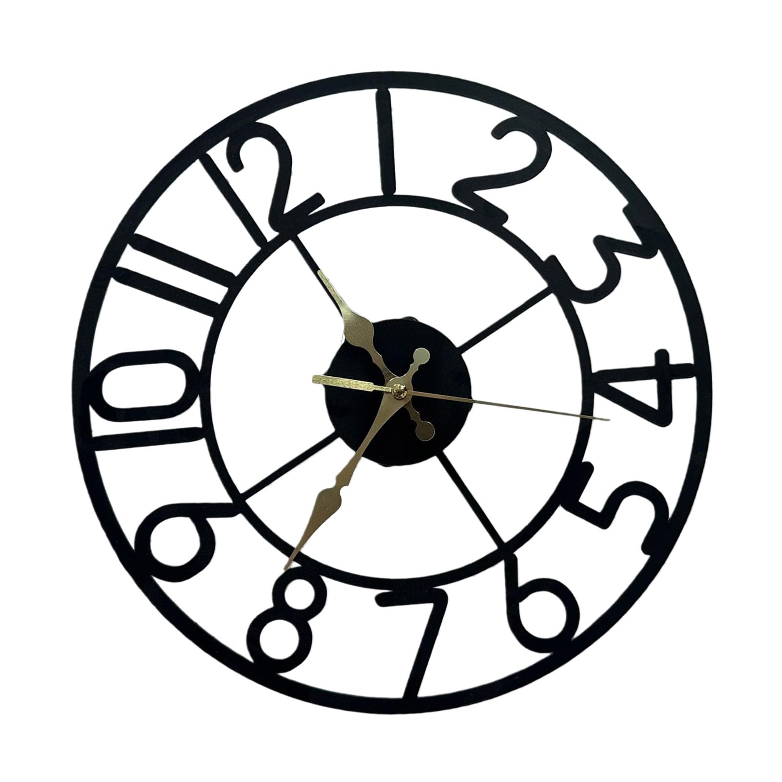 Horloge murale en métal silencieuse idéale pour décorer votre salon contemporain