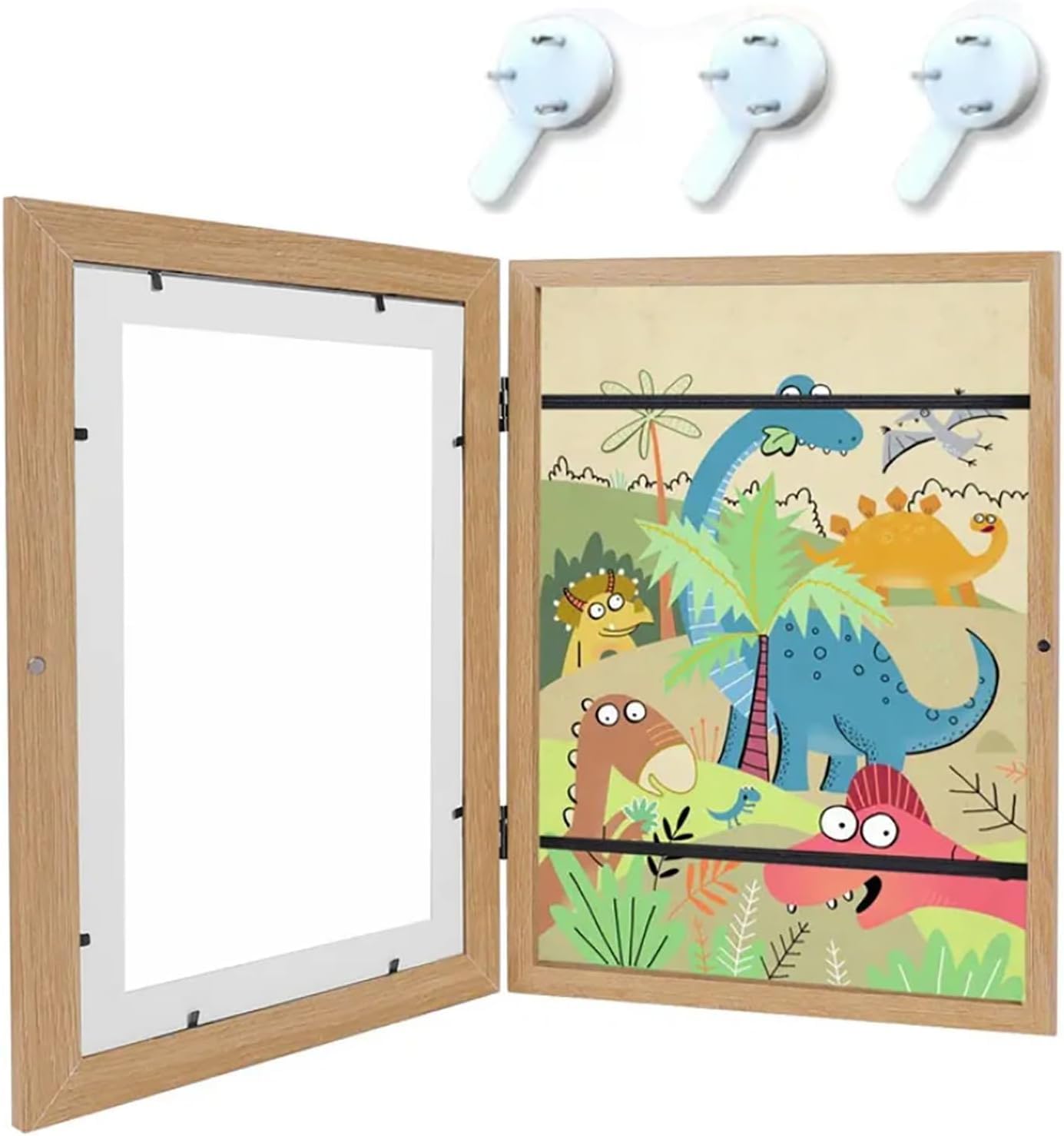 Cadre d'art pour enfants A3 en bois pour ranger les dessins dans la chambre