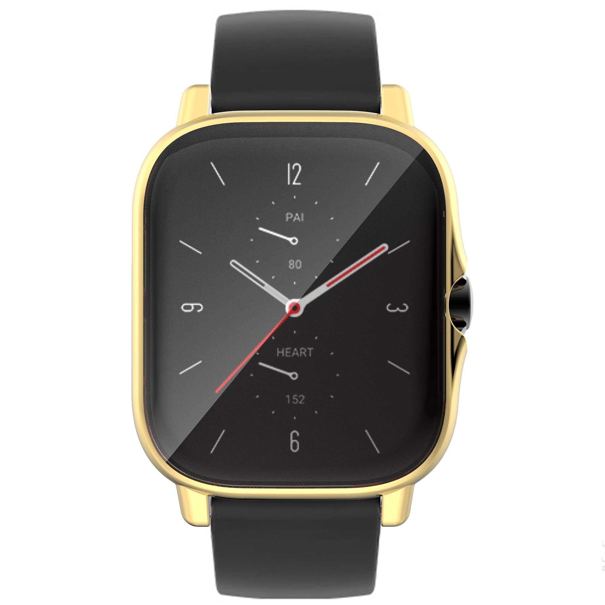 Compatibile con Amazfit GTS 2 Smartwatch Case Cover Ultra Sottile TPU 360° Pellicola Protettiva Full Bumper Impermeabile Antiurto per Amazfit GTS 2 (Oro rosa