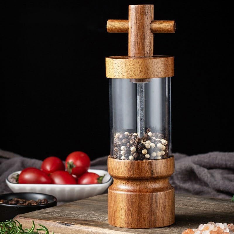 Zestaw młynka do soli i pieprzu, Domowy młynek do pieprzu Kuchenna butelka mielenia soli morskiej, odpowiednia kuchni domowej, restauracyjnej, młynka lub zbierania na świeżym powietrzu