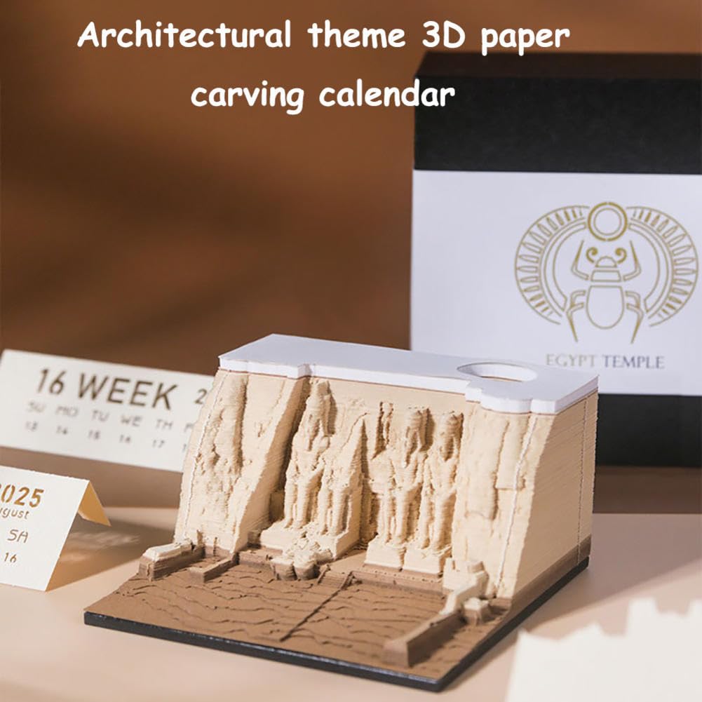 3D-Papierschnitzkalender mit Architekturmotiven
