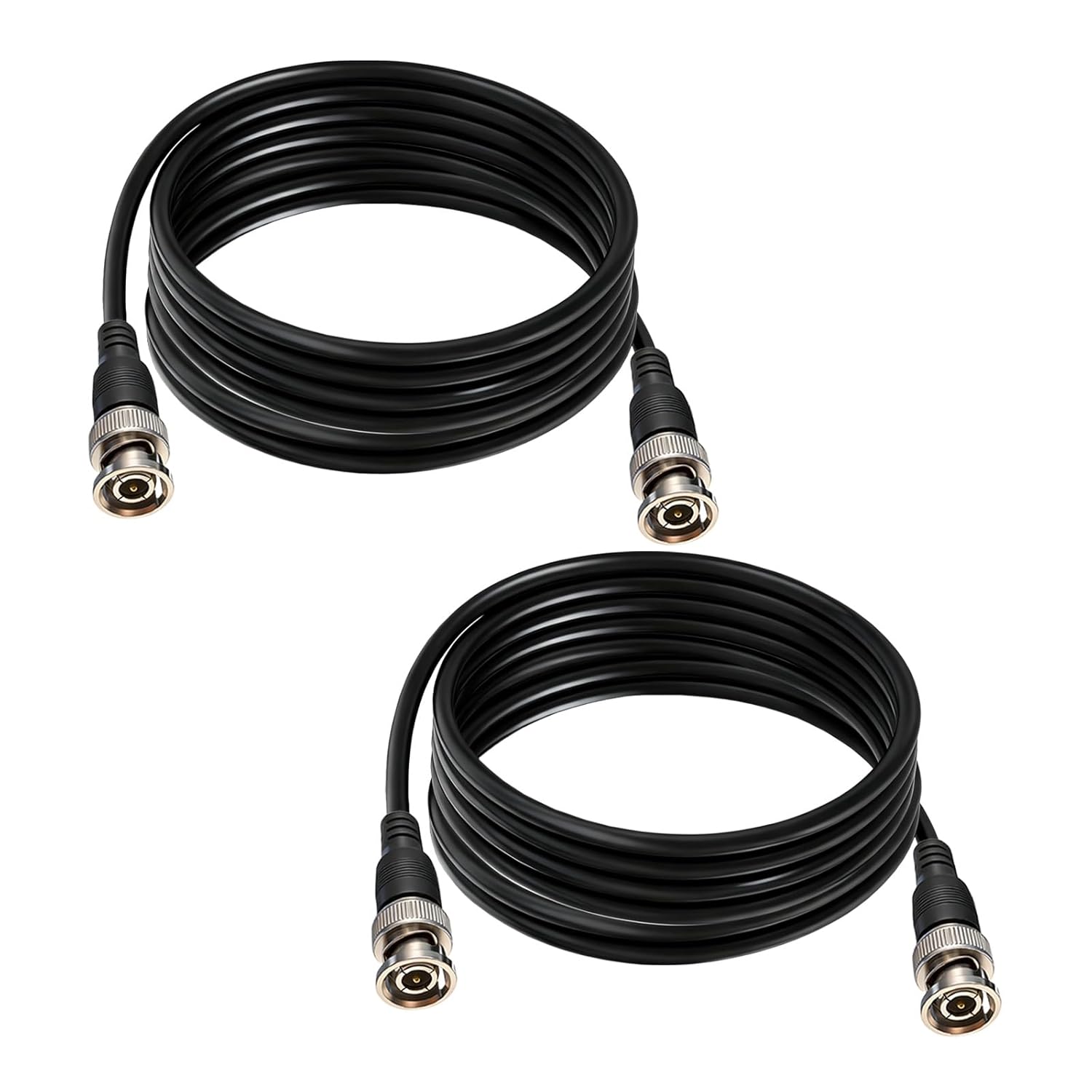 9.8FT BNC to BNC Patch Cable, Video SDI Cable Male to Male Coaxial Patch Cord for CCTV Security Camera, Test Equipment, Mmobile Rigs, QRP (POTO/SOTA) 2pcs