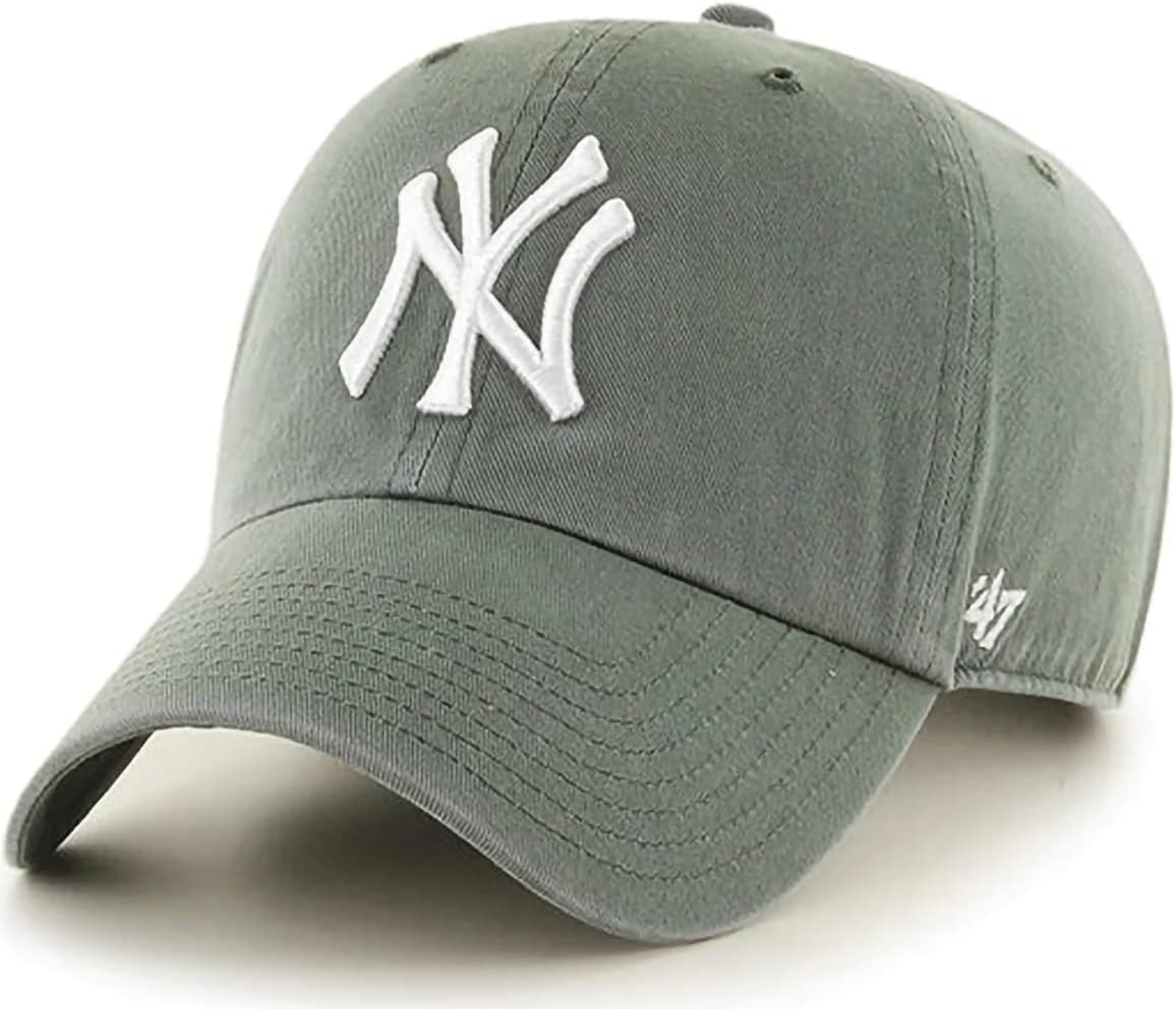 47 New York Yankees Adjustable Cap Clean Up MLB, New York Yankees Moss, One Size