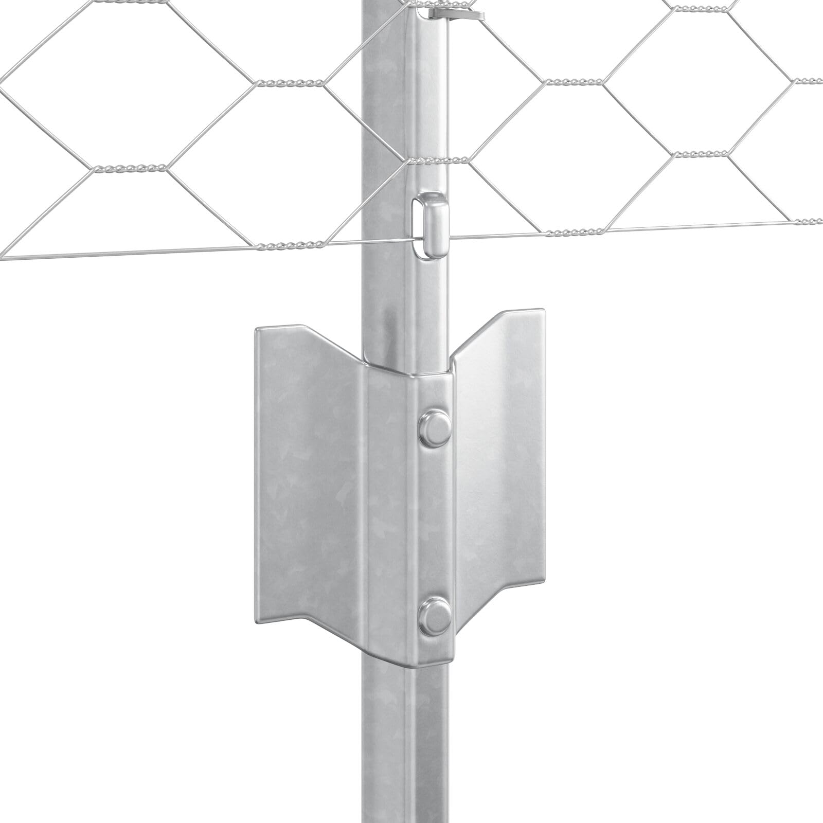 Pali per Recinzione 5 PCS U-Channel 60 cm Acciaio Zincato, Recinzione Esagonale 0.5x10 m Acciaio Zincato,Barre per ringhiere e staccionate,Pali di Recinzione-3336952