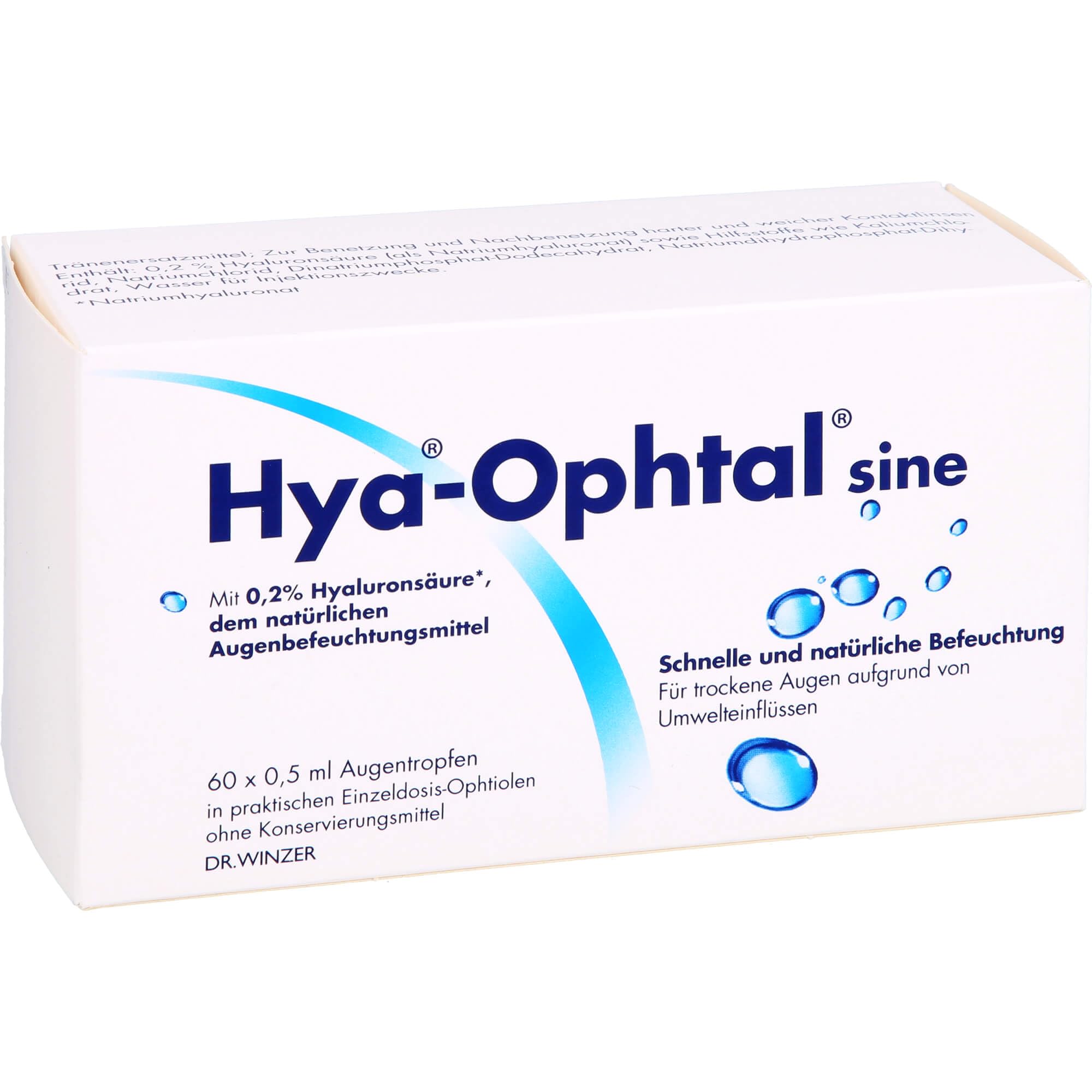 HYA OPHTAL sine Augentropfen 60X0.5 ml