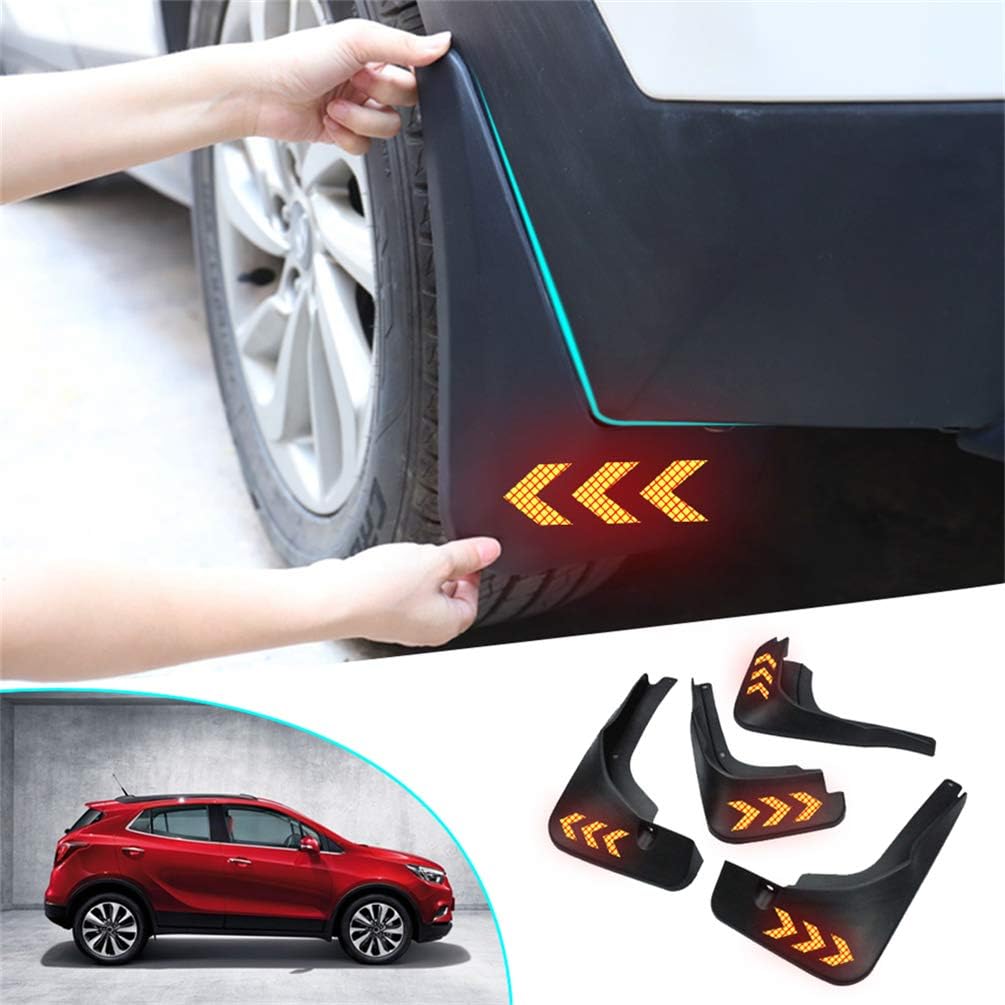 SureKit Car Custom Mud Flaps Splash Guards for Mokka X for Vauxhall/for Encore 2013-2018 Fender Flares Mudflaps Mudguards Front and Rear Wheel 4Pcs (red)