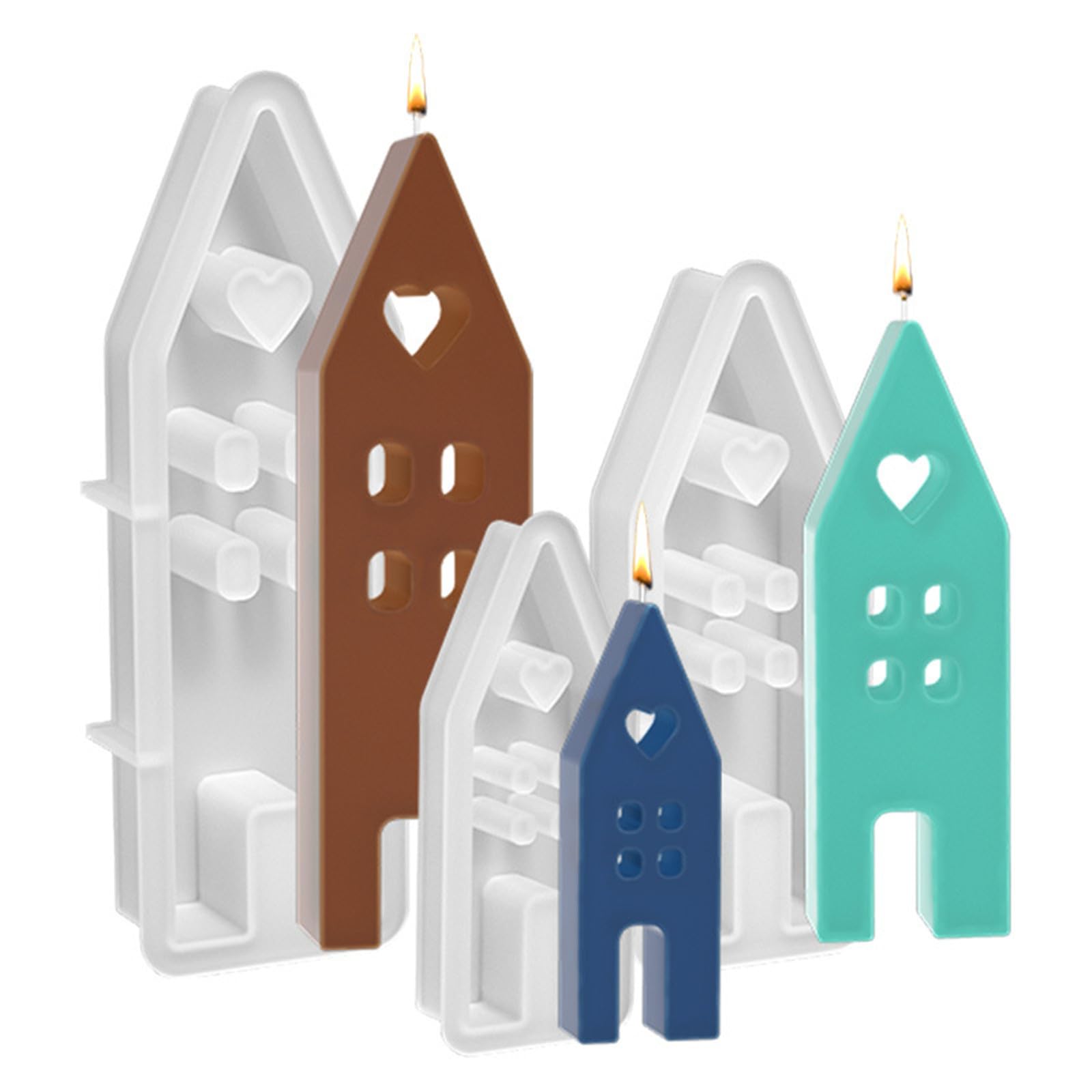 Jazuaiao Shape Mold for Gypsum Ornaments Home Decorations, Epoxy Resin Non Stick Easy to Demold Soap
