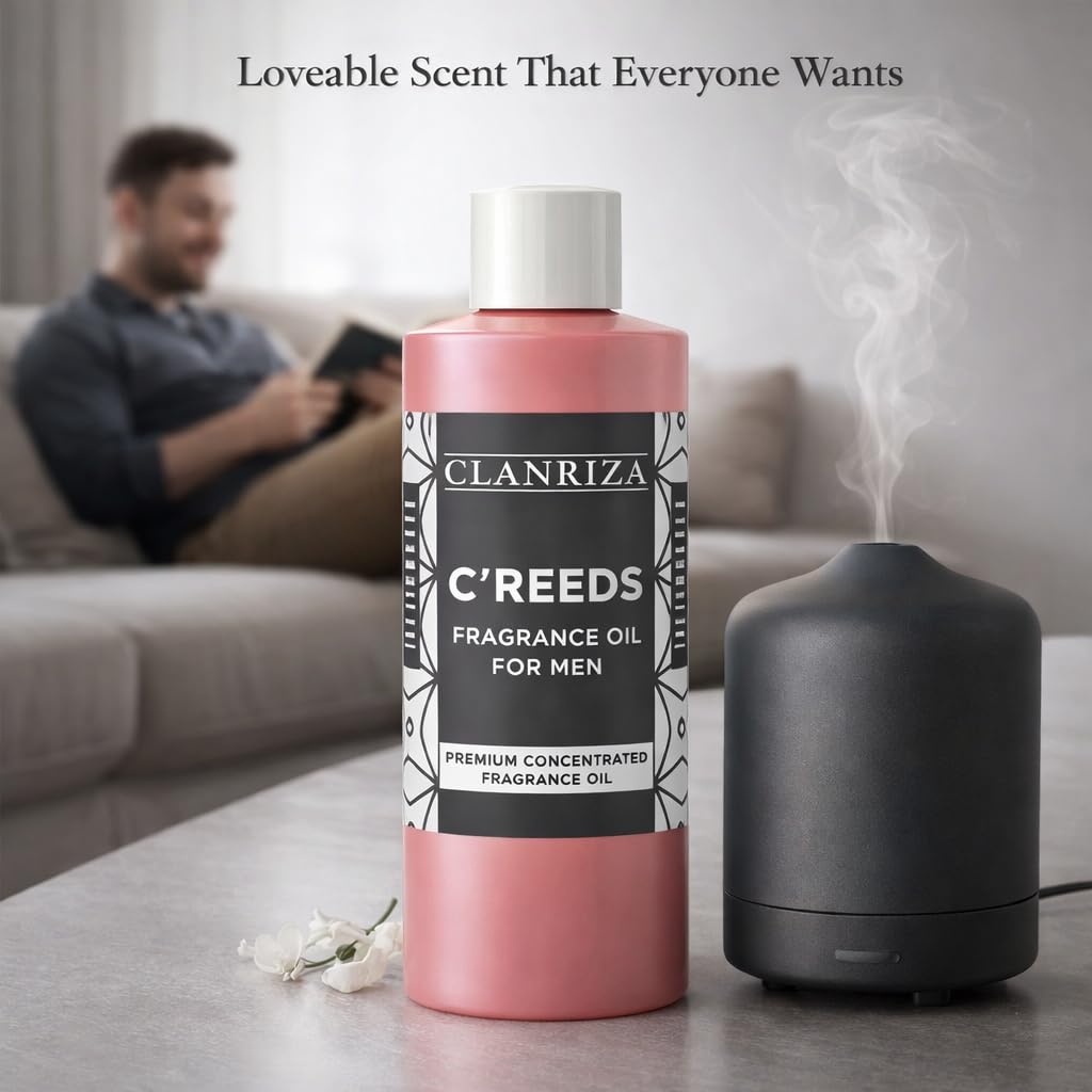 4 Fl Oz C'REEDS Fragrance Oil For Men, Our Interpretation – Fine Lasting Quality Oil For Men – Scented Body Oil For Daily Use, Home & Good Gifts