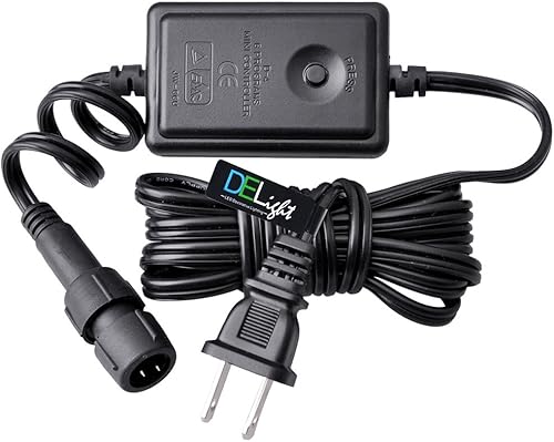 DELight 9 pies multi flash intermitente controlador 8 modos cable de alimentación hogar 110 V para flexible 2 alambre LED neón cuerda luz