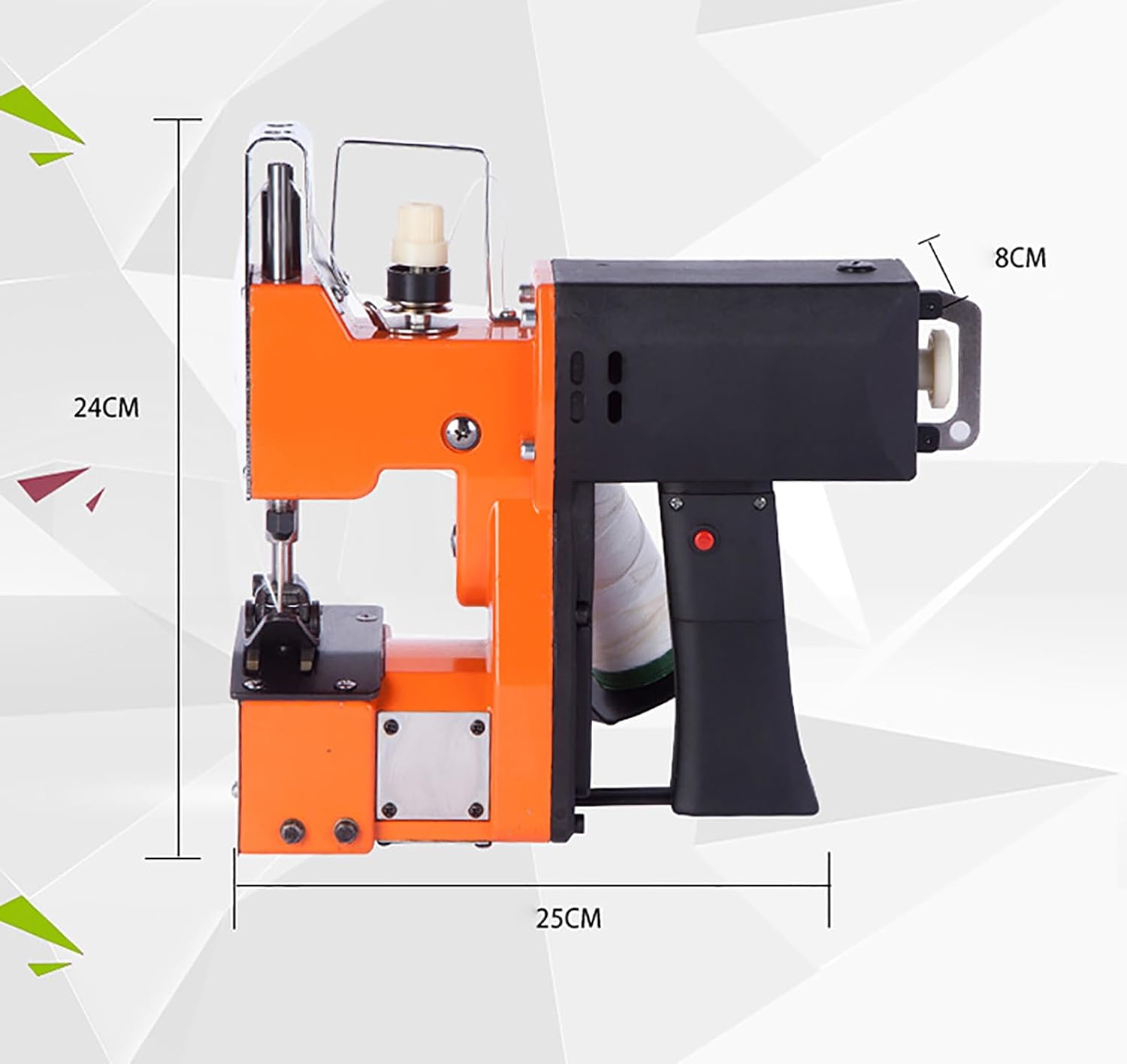 Bag Sewing Machine, Automatic Woven Bag Closer Machine, 2s/Bag Bag Closing Machine, Portable Bag Closer, for Packing Bags, Non-Woven, Leather