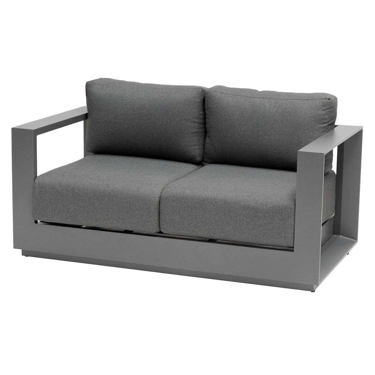 Hespéride - Canapé de Jardin Allure Graphite et Gris zebrano