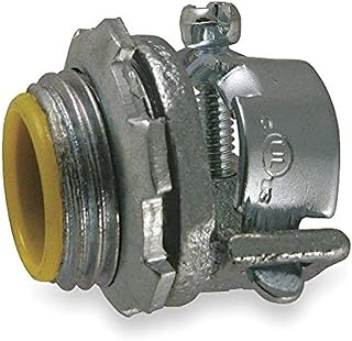 Hubbell-Raco 3303 Squeeze Connector, Iron, Flexible Metal Conduit, Insulated, 3/4