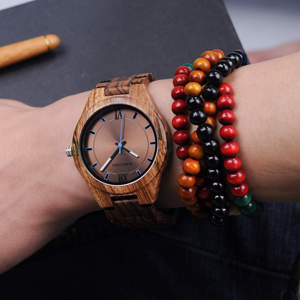 BOBO BIRD Special Design Mens Wooden Watches Sport Quartz Timepieces…