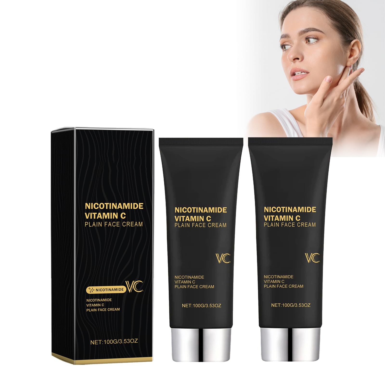 Plain Face Cream Vitamin C Makeup Cream, Brightening Facial Cream, Makeup Cream, Simple Face Cream, Multi-Function Smoothing Moisturizer That Brightens And Aligns Tone