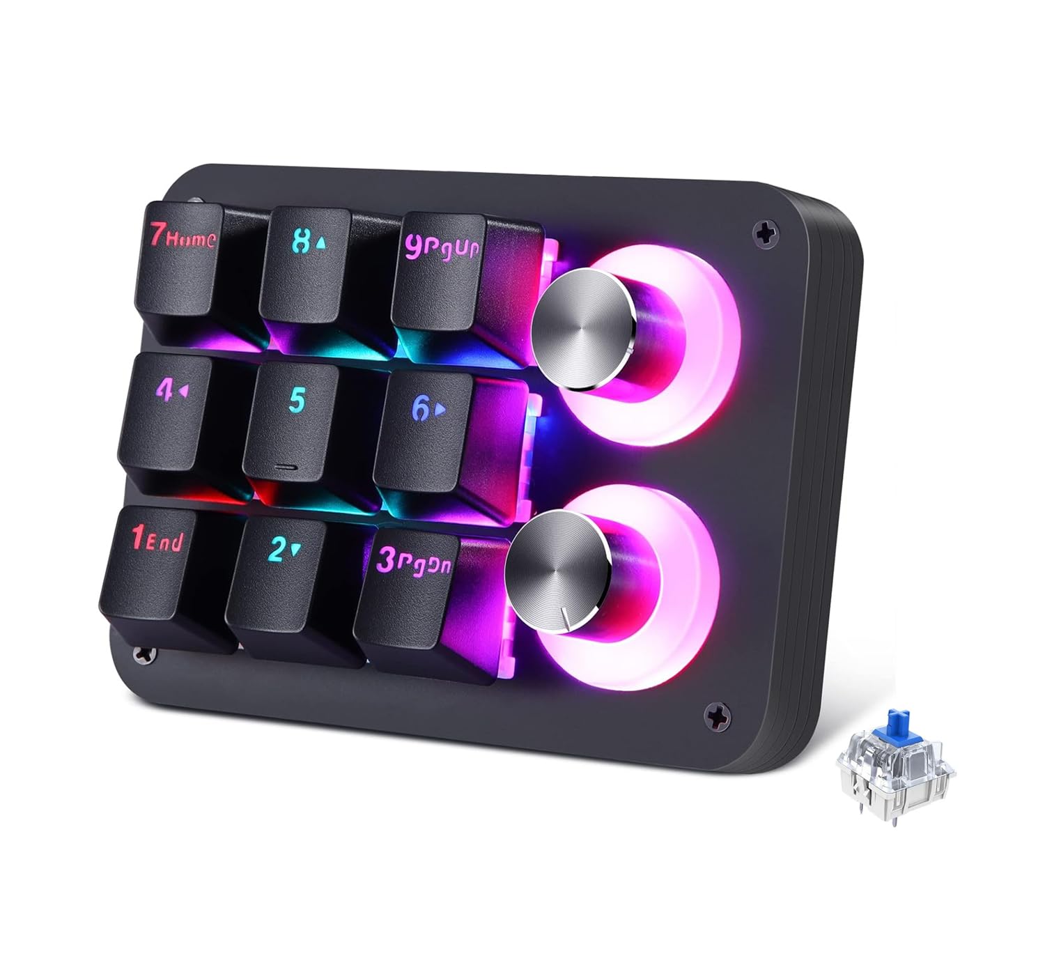 Amazon | Koolertron 左手デバイス マクロキーボード ノブ付け 片手