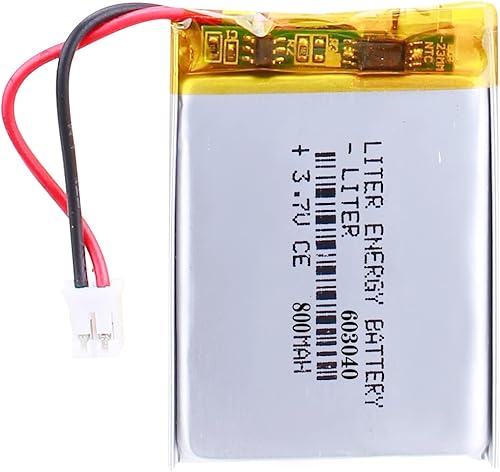 Batería de energía de litro 3.7V Lipo Batería 800mAh Batería recargable de polímero de iones de litio 603040 Batería de iones de polímero de litio