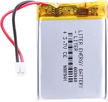 Liter energy battery 3.7V 800mAh Rechargeable Lithium ion Polymer Battery 603040 with PH2.0 Connector