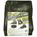 ユタカメイク #4000 特厚手ODグリーンシート 3.6m×5.4m OGS-411 防水 お花見 レジャーシート グランドシート