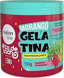 Salon line to de cachos creme desembaraçante gelatina de morango, 550g