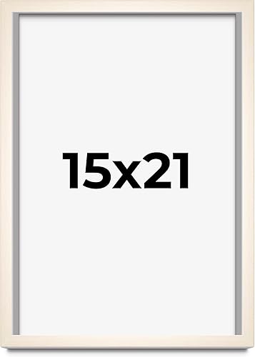 Miniatura 10 de Poster Palooza Marco de madera maciza de bambú dorado de 15 x 21 pulgadas con acrílico UV, respaldo de tablero de espuma y accesorios para colgar