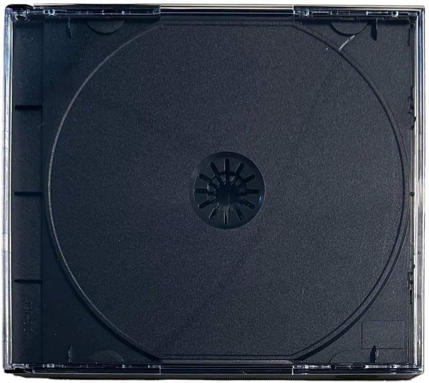 24mm Quad Chubby (4-Disc Capacity), Black Quad Chubby Jewel Case for CD/DVD Storage (10)