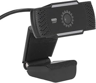 Computer Camera, Automatic Noise Reduction with USB Webcam Microphone Function Simple Installation Clearer Voice Frequency for Office to Home Room