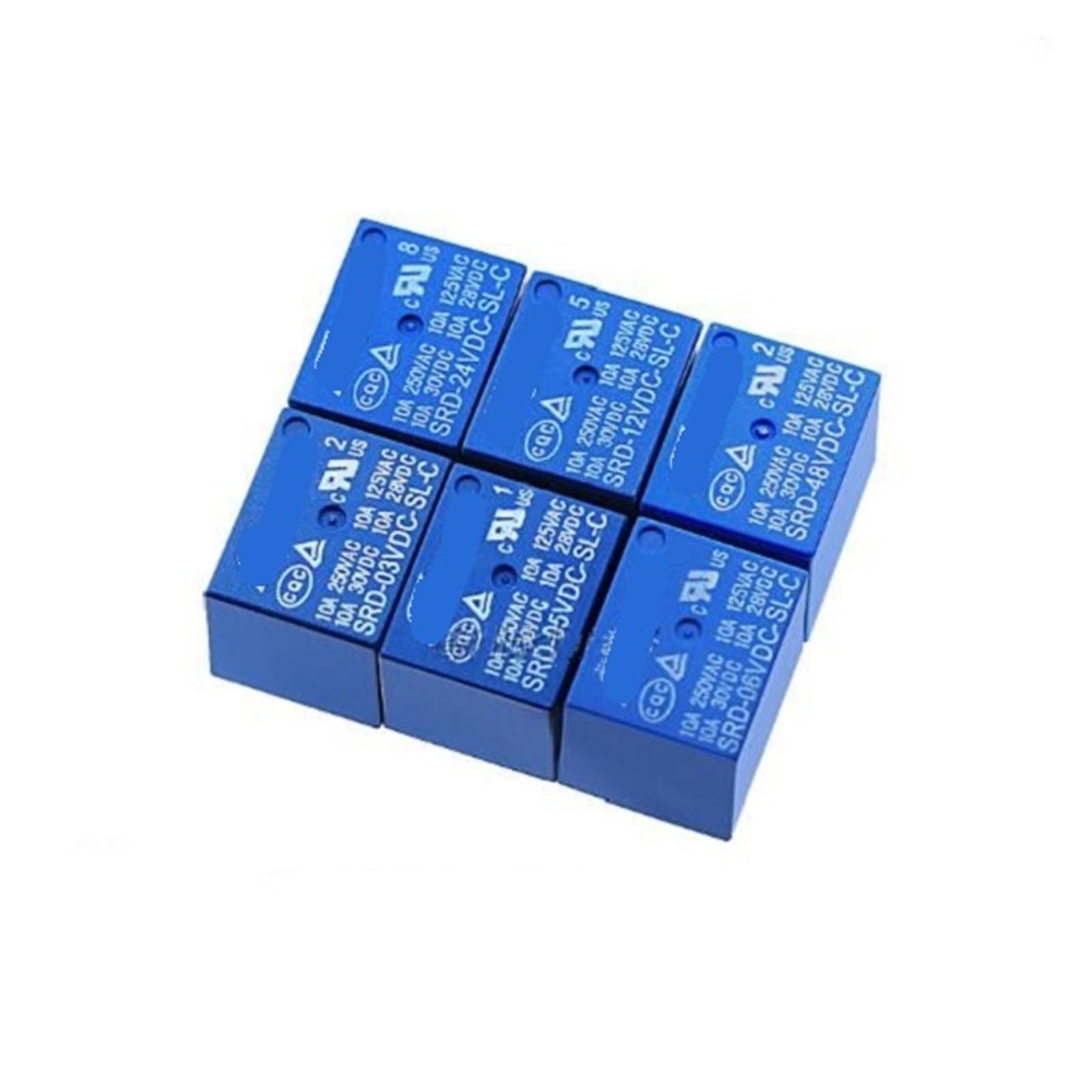Relé SRD-24VDC-SL-C de 24V evita sobrecalentamientos en sistemas de control de potencia de 10A