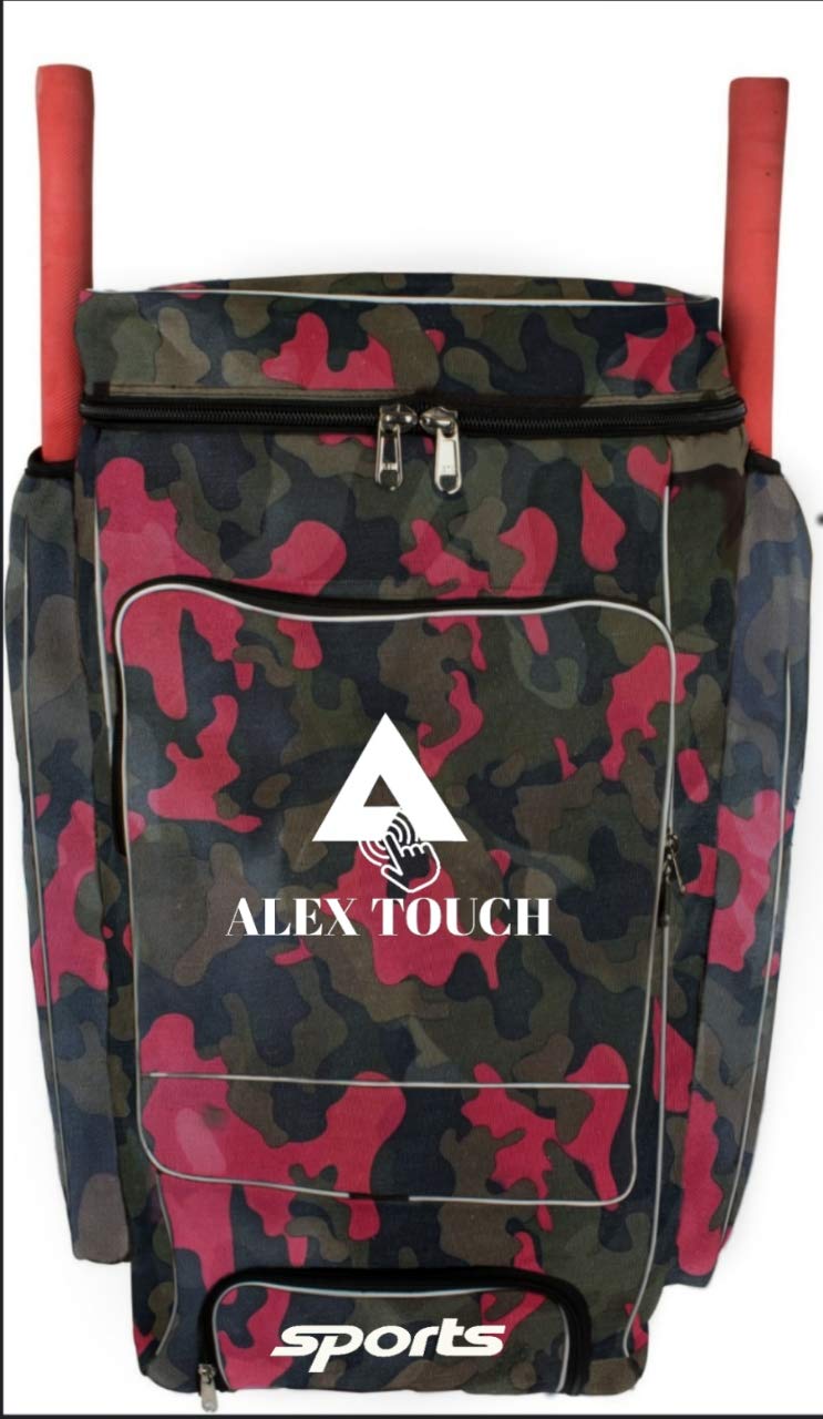 ALEXTOUCH Sports Cricket Kit Bag Daffle Bag Kit Bag (Red)-picture-33