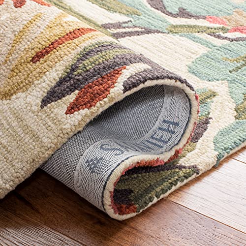 SAFAVIEH Jardin Collection Runner 2'3" x 7',  Ivory y Multi miniatura 5