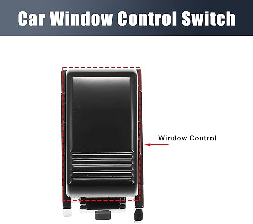 Miniatura 3 de X AUTOHAUX 84810-30130 Interruptor de ventana eléctrica de coche delantero de repuesto negro para Toyota 4Runner 2.4L 3.0L 1985-1989 para Toyota