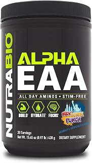 NutraBio Alpha eaa - 30 Servings (New York Punch) 1 pound