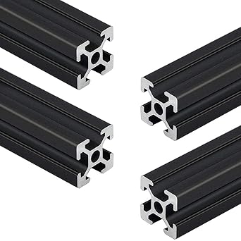 4Pcs 2020 CNC 3D Printer Parts European Standard Anodized Linear Rail Aluminum Profile Extrusion for DIY 3D Printer (500mm)