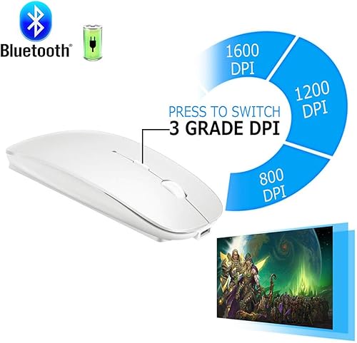Miniatura 2 de Mouse Bluetooth para MacBook Pro, MacBook Air, portátil, iMaciPad, mouse inalámbrico para MacBook Pro, MacBook AiriMacportátilnotebookPC