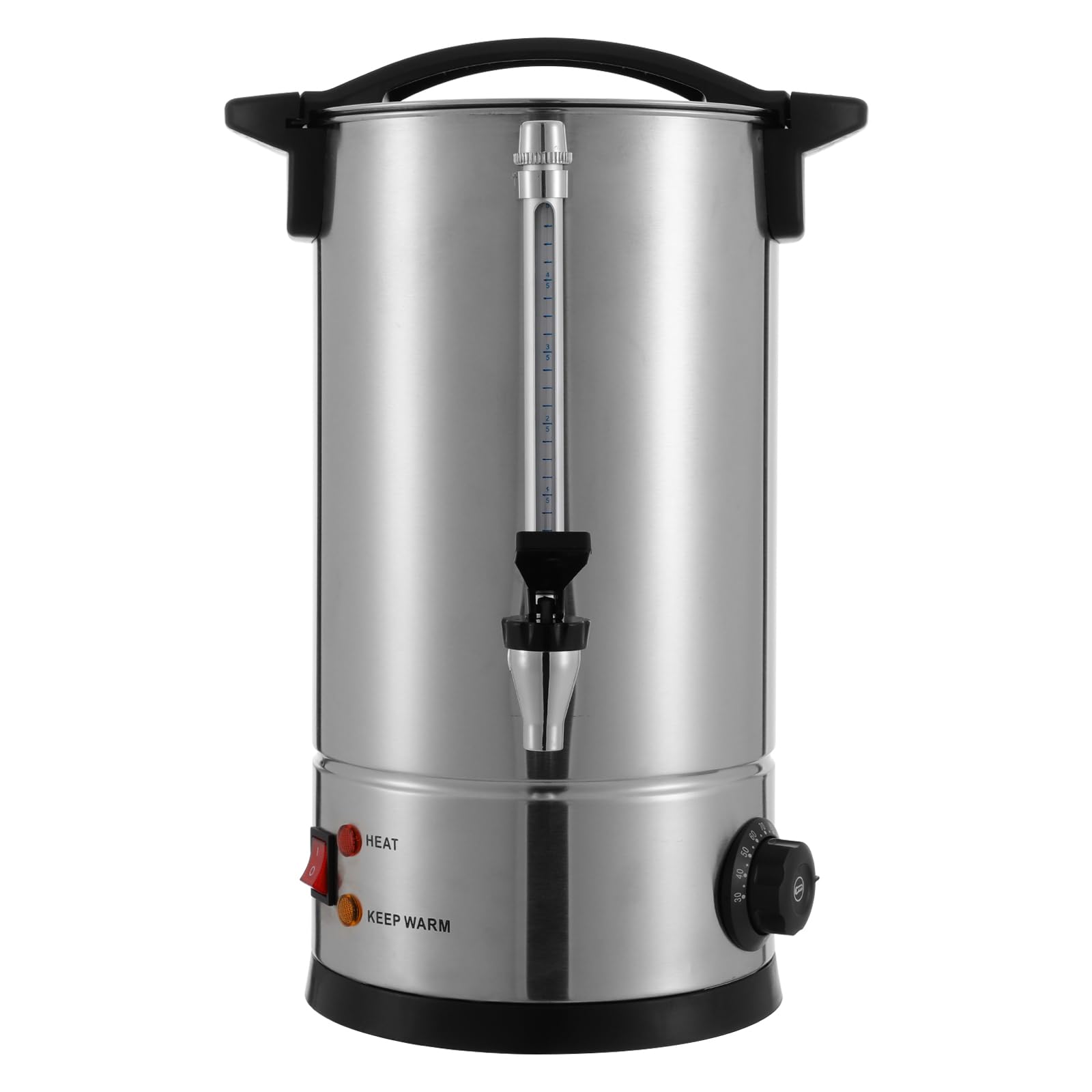 Giciashop Commercial Coffee Urn, Electric Coffee Maker Urn, 86-230 ? Temperature Adjustable, 25L Stainless Steel Coffee Dispenser for Gatherings, Caterers, Parties, Restaurants (25L)