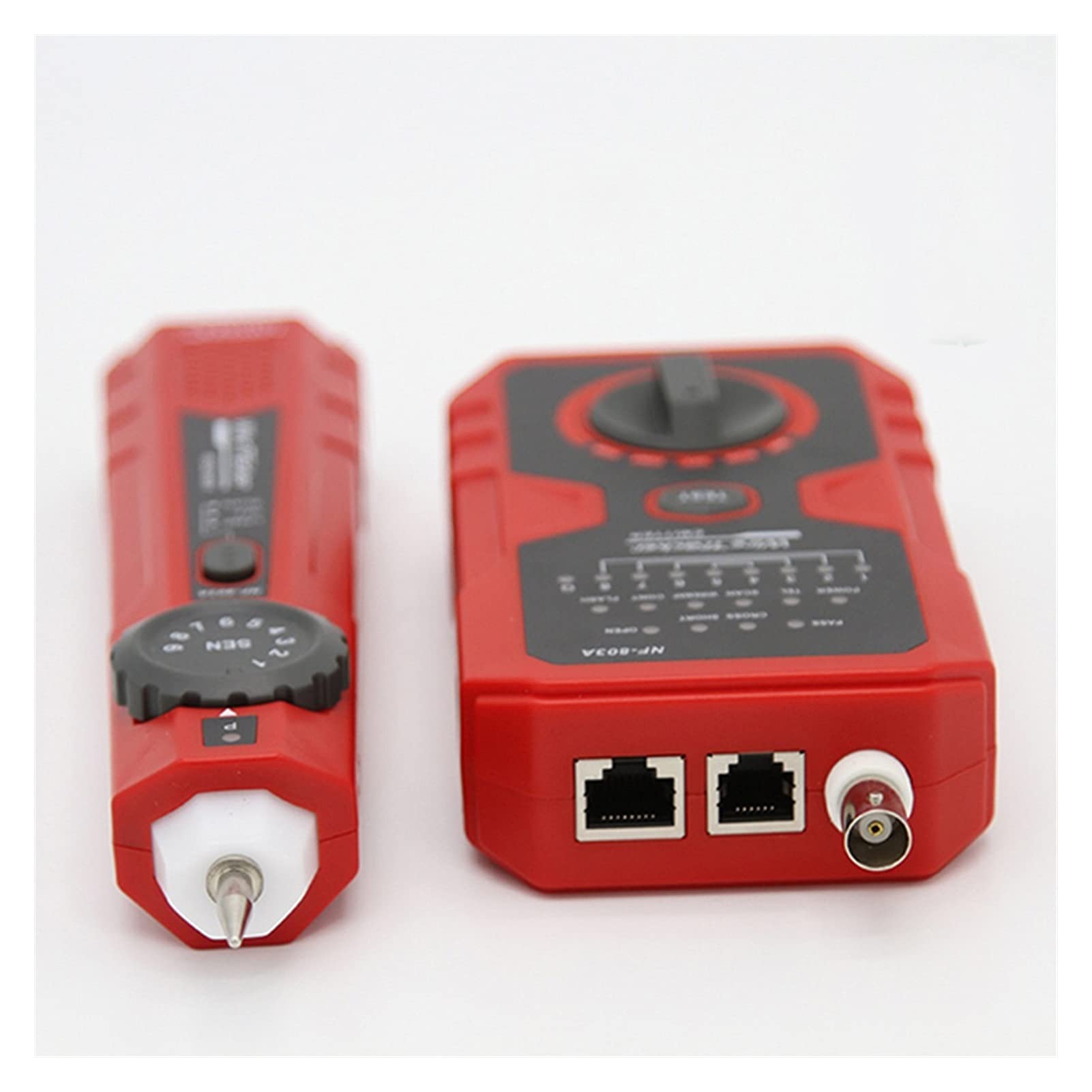Detector de pared, Probador de cable de la red de la cerca del comprobante de la red eléctrica Operación simple Tono del tono del cable para el generador de tono para RJ45 RJ11 BNC