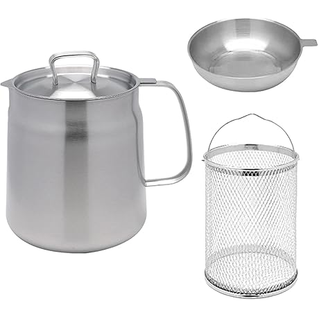 Stainless Steel Stovetop Inner Deep Fryer Pot French Fries Pot