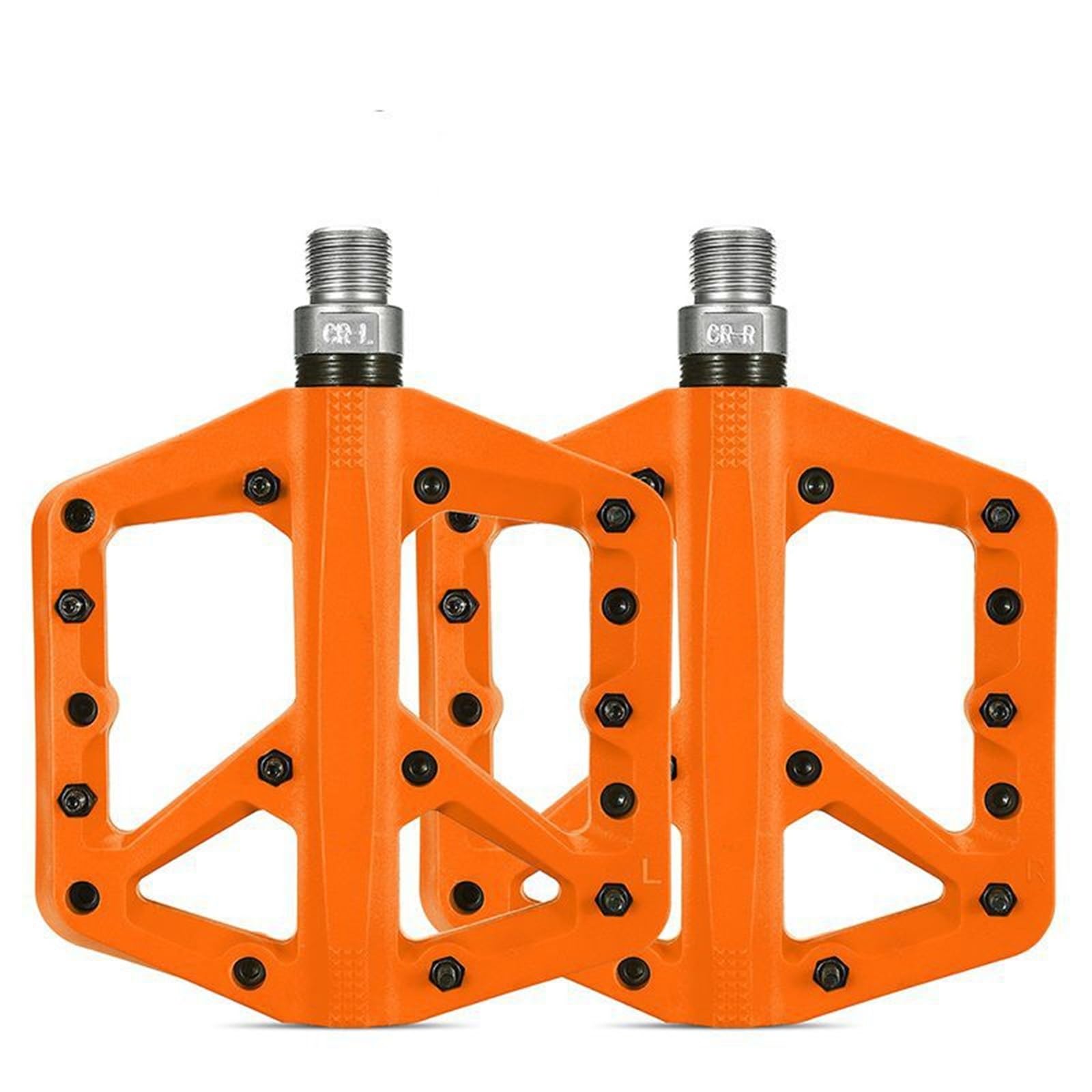 MKBHD Ultralekkie łożyska uszczelniające pedały rowerowe pedały MTB Widen antypoślizgowe pedały do ​​szybkiej jazdy na rowerze akcesoria rowerowe(Orange)