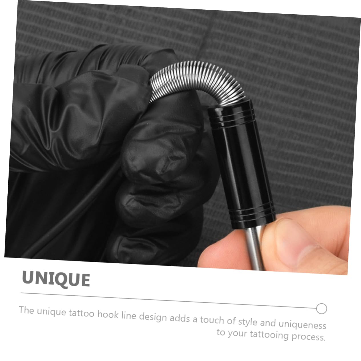 PACKOVE Hochflexibles Silikon Clip Kabel mit Doppeltem Kern Hohe Elastizität und Langlebige Stahlplatte für Tätowierstift Geeignet zum Tätowieren mit Einzigartigem Hakendesign