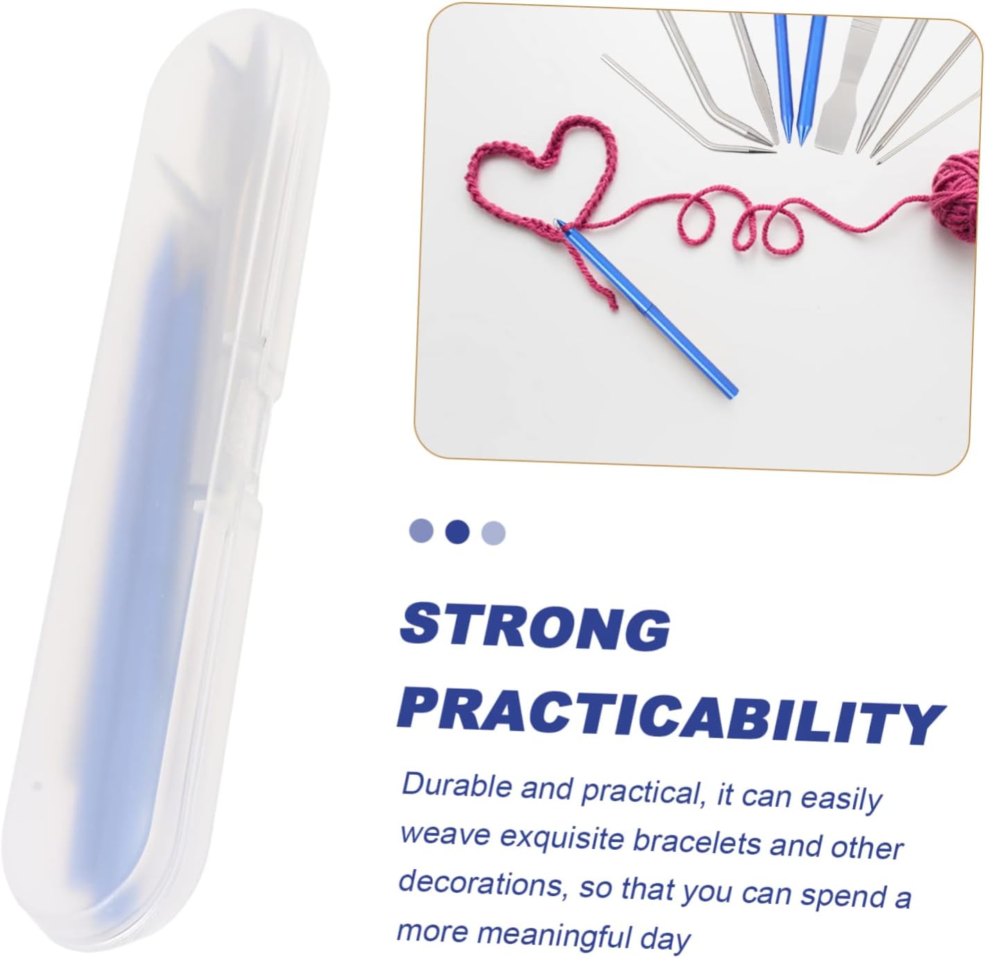 STOBOK 3 Sets Stitching Needle Set Braiding Kit Lacing Needles for Crafts Knitting Accessories