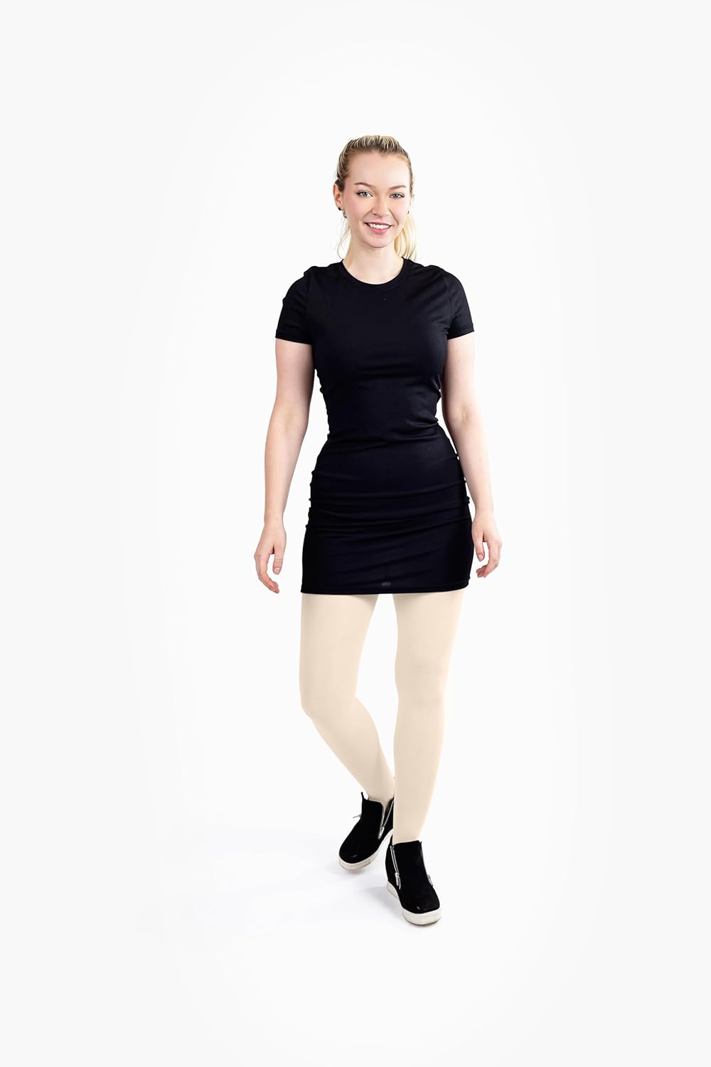 Silky Toes Women's 60D Soft Opaque Tights 1 or 2 Pairs -Black White And Colored Stockings for Women (Ivory, A) - Image 4