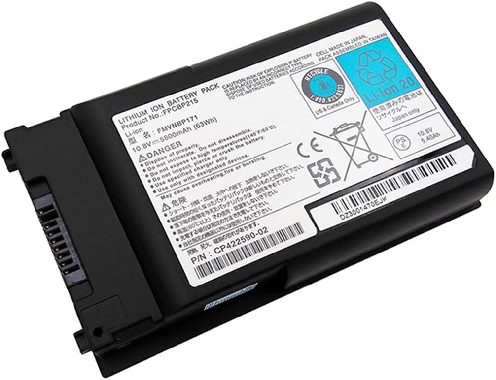 XITAIAN 10.8V 63Wh 5800mAh FMVNBP171 FPCBP200 FMVNBP179 FPCBP215 Replacement Battery for Fujitsu LifeBook T1010 TH700 T730 T731 T900 T901 T5010
