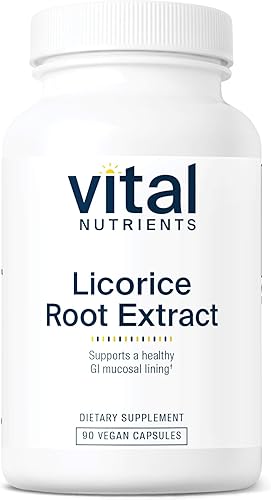 Vital Nutrients - Extracto de raíz de regaliz - Apoyo inmunológico a base de hierbas - Apoyo suprarrenal - 90 cápsulas vegetarianas por botella -