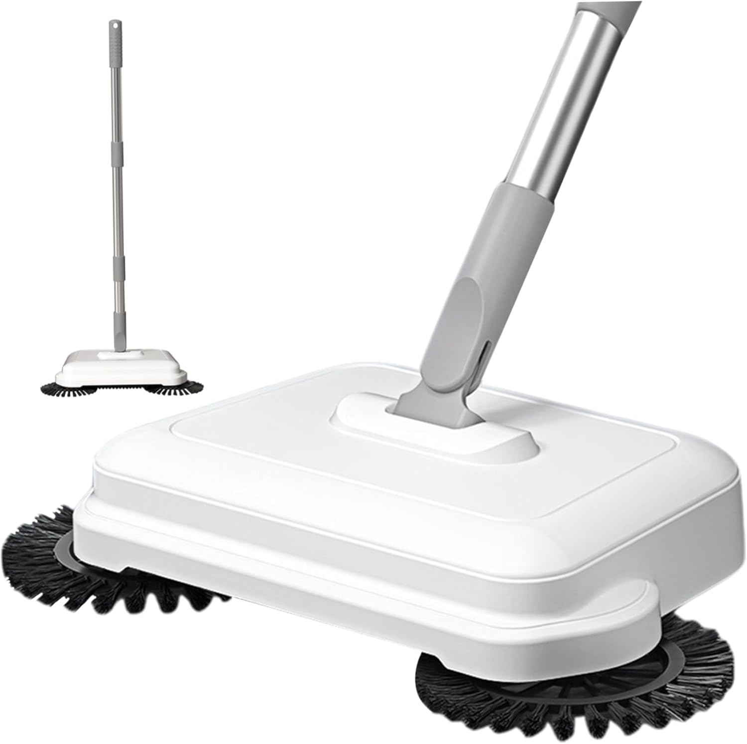 Naisicore Floor Sweeper, 2-in-1 360° Rotating Hand Push Sweeper, High Efficient Carpet Sweeper with Long Handle, Hanging Manual Vacuum Sweeper for Home Office, Push Sweeper, Floor Sweeper